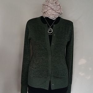 Dries Van Noten green cardigan